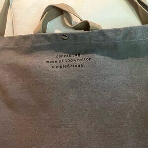 Gray Canvas Bag